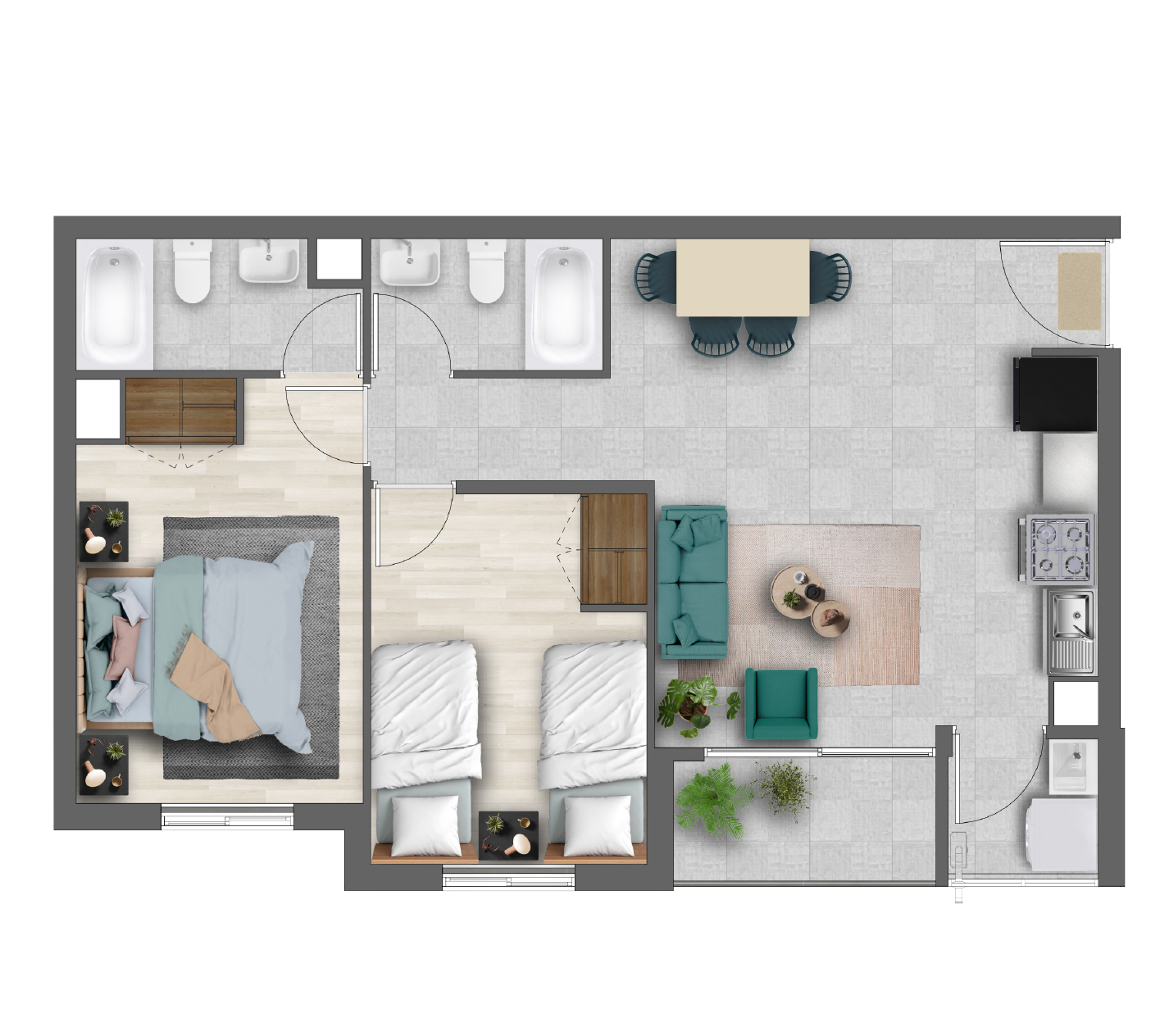 modelos, plantas, tipologías